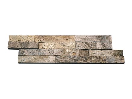 Un module de plaquettes de parement en quartzite Deoli Green