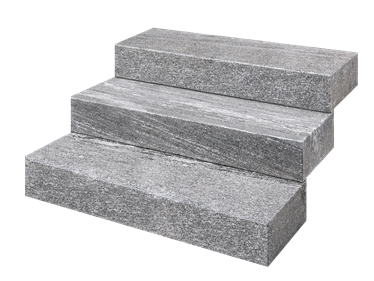Blocs marches en gneiss Urban Grey Line avec fond vide