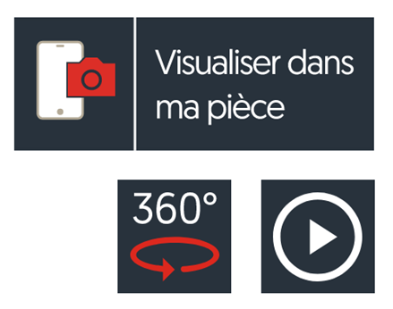 Bouton visualisation réalité augmentée