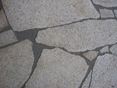Polygonalplatten mit Epoxitharz verfugt